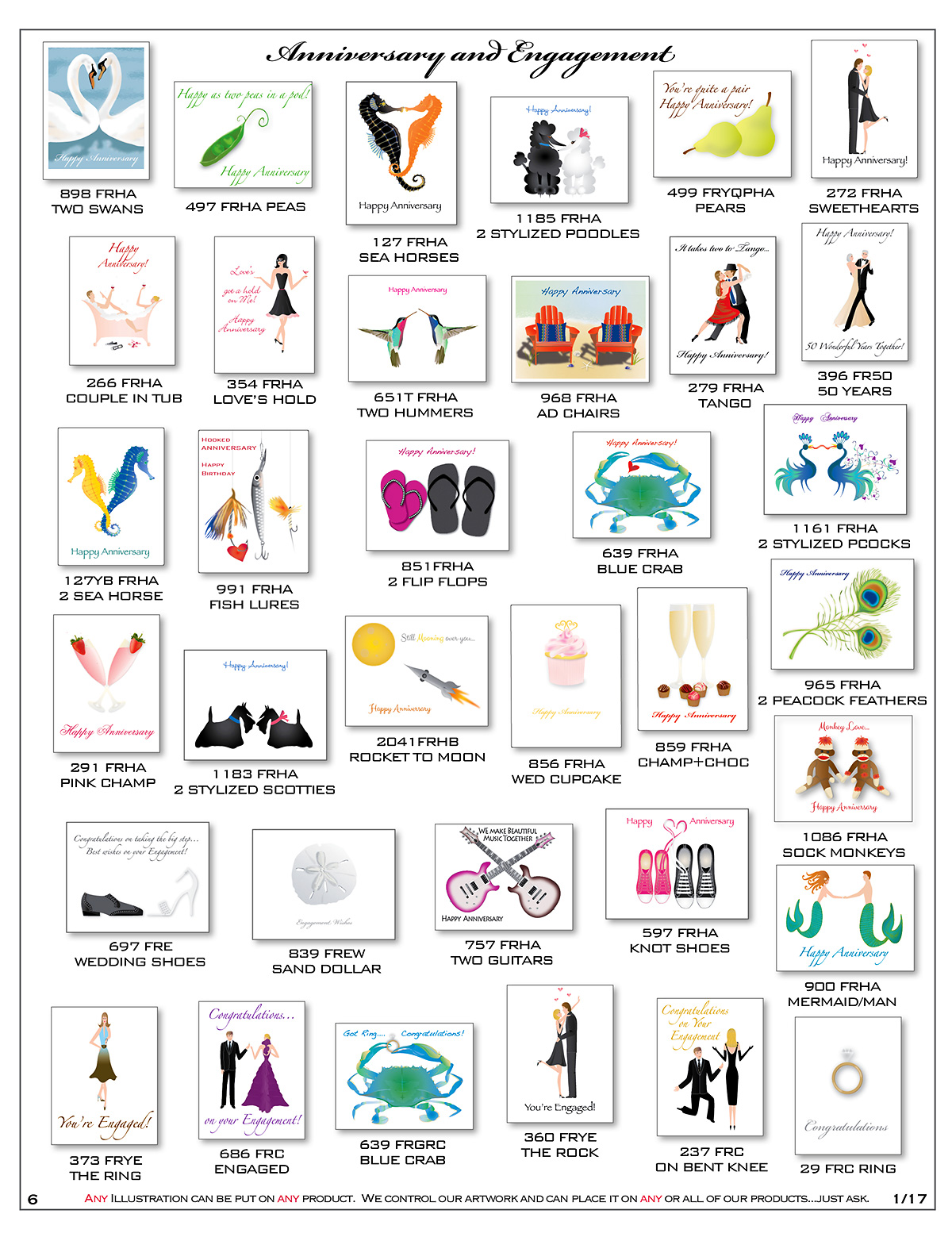 Handmade Anniversary and Engagement note cards