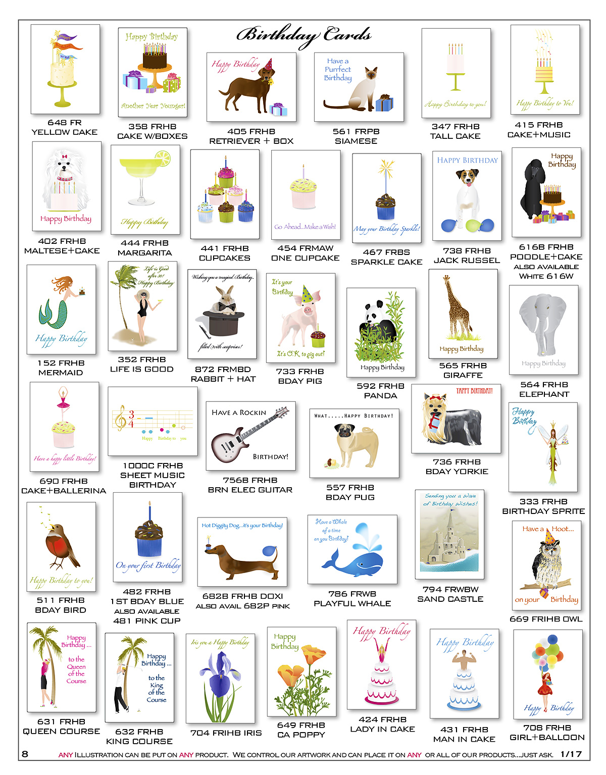 Handmade Birthday Cards & Birthday notecards